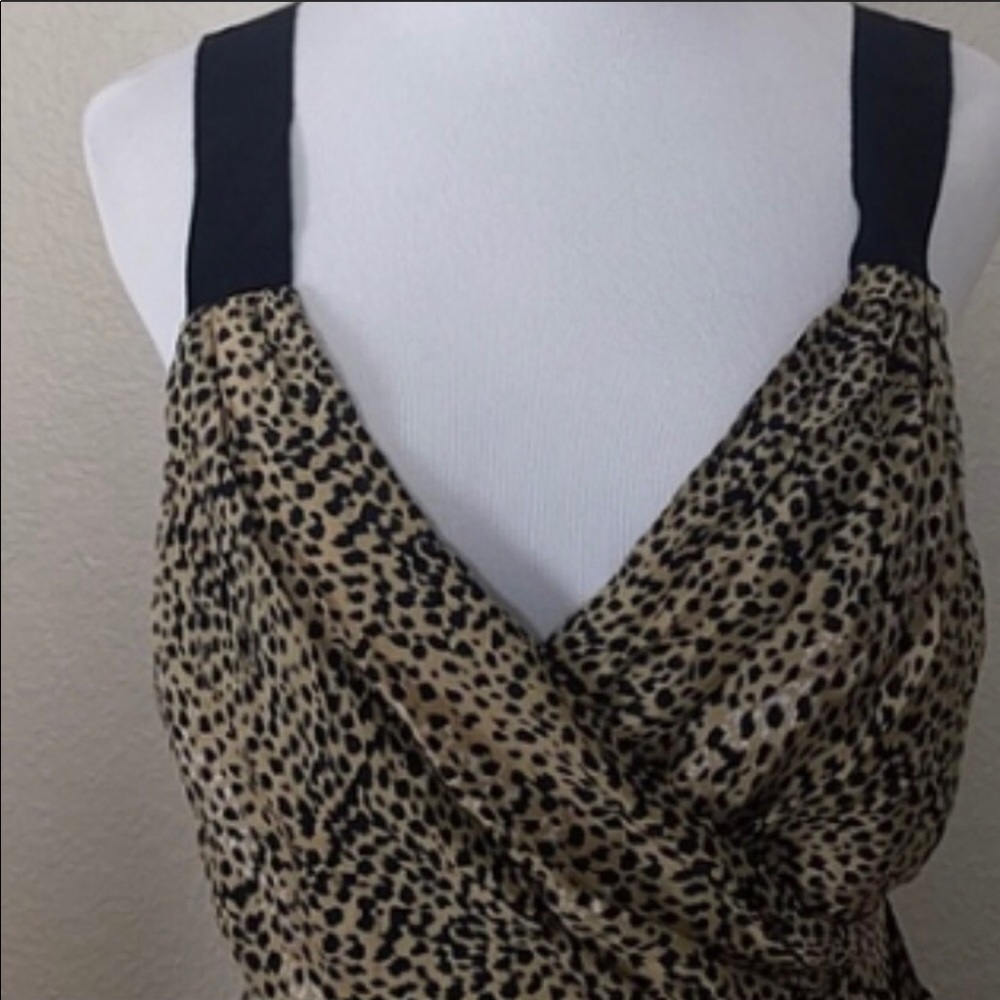 *Mara Hoffman* leopard print wrap dress size 6